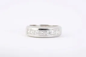 950 Platinum 1.47tcw Diamond Wedding Band Size 8.75 (13.91g.)