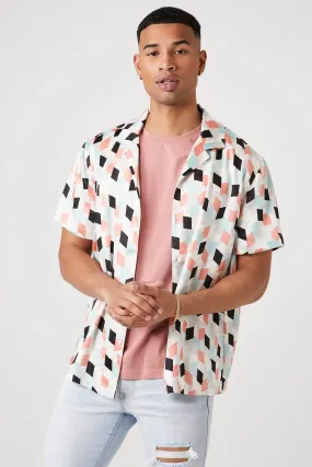 Abstract Geometric Print Shirt