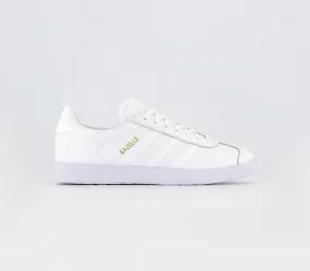 adidas Gazelle White Trainers