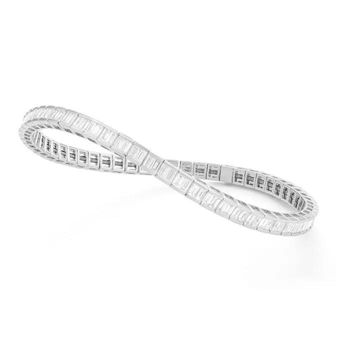 AFJ Diamond Collection - Diamond Flexible Bracelet, 14k White Gold