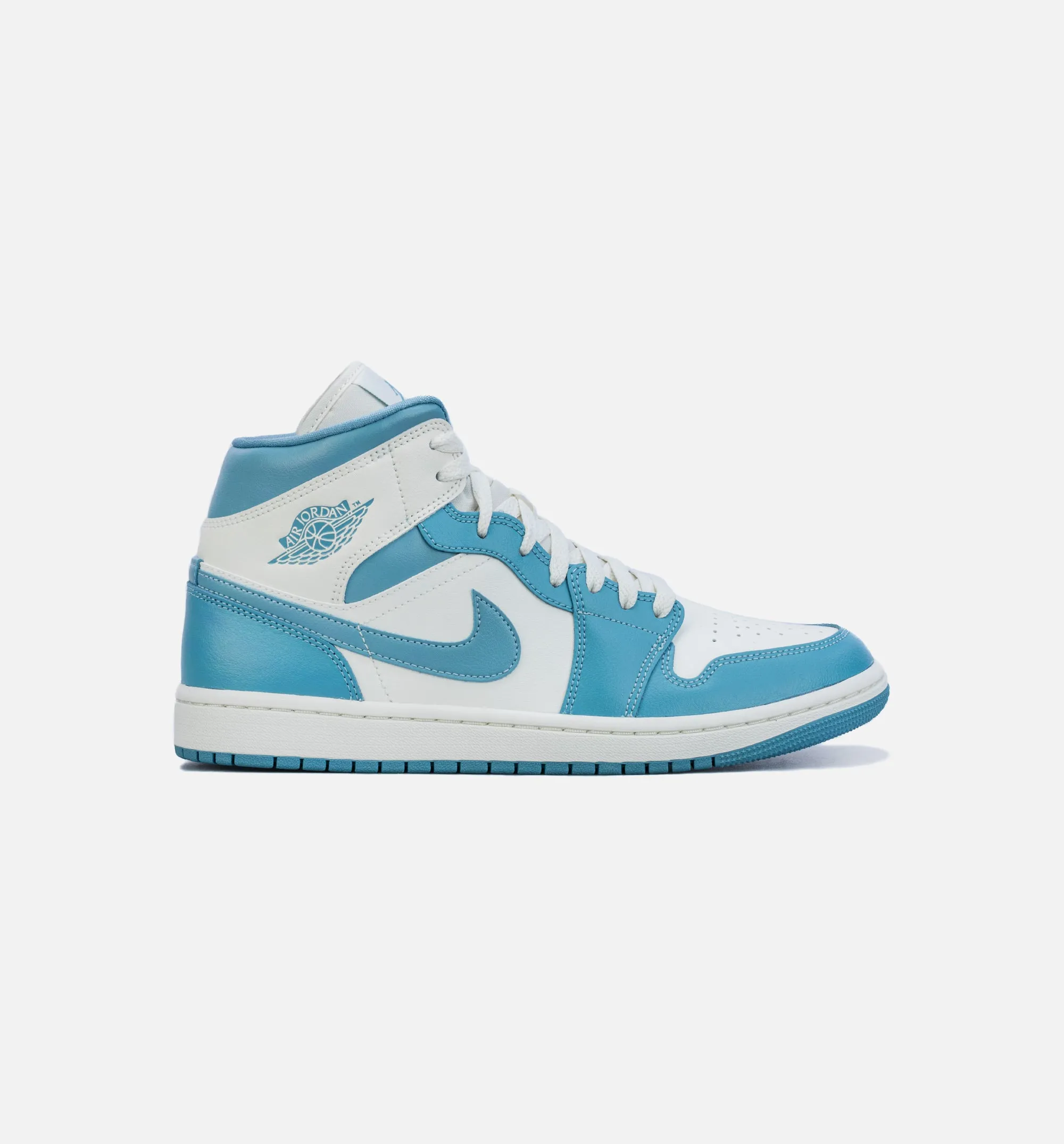 Air Jordan 1 Mid University Blue Womens Lifestyle Shoe - Blue/White