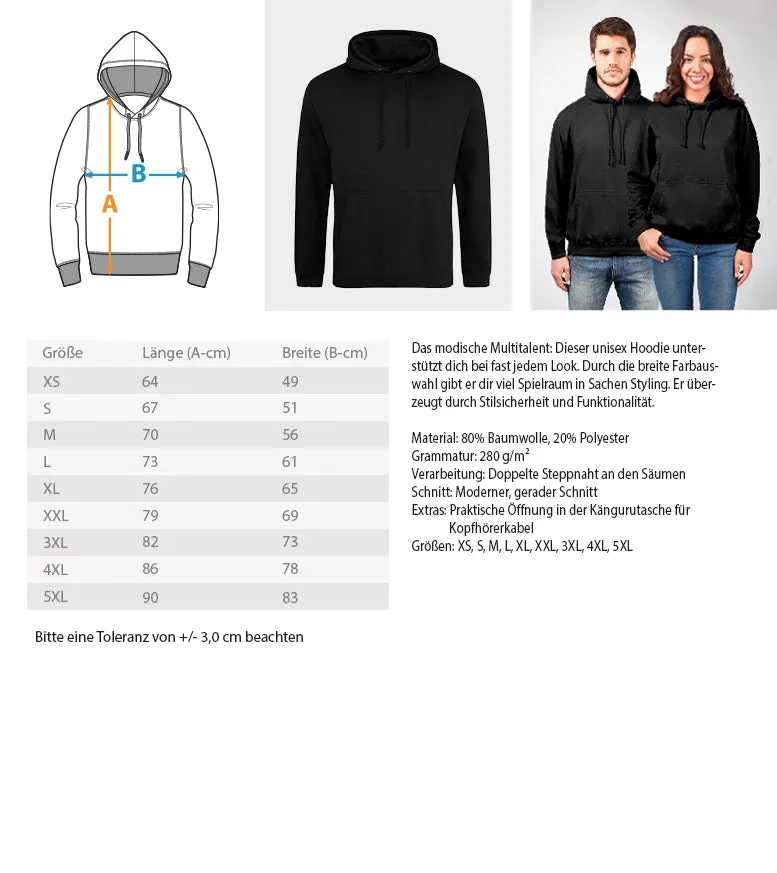 Alle verrückt hier - komm Kuh lass uns gehen  - Unisex Kapuzenpullover Hoodie