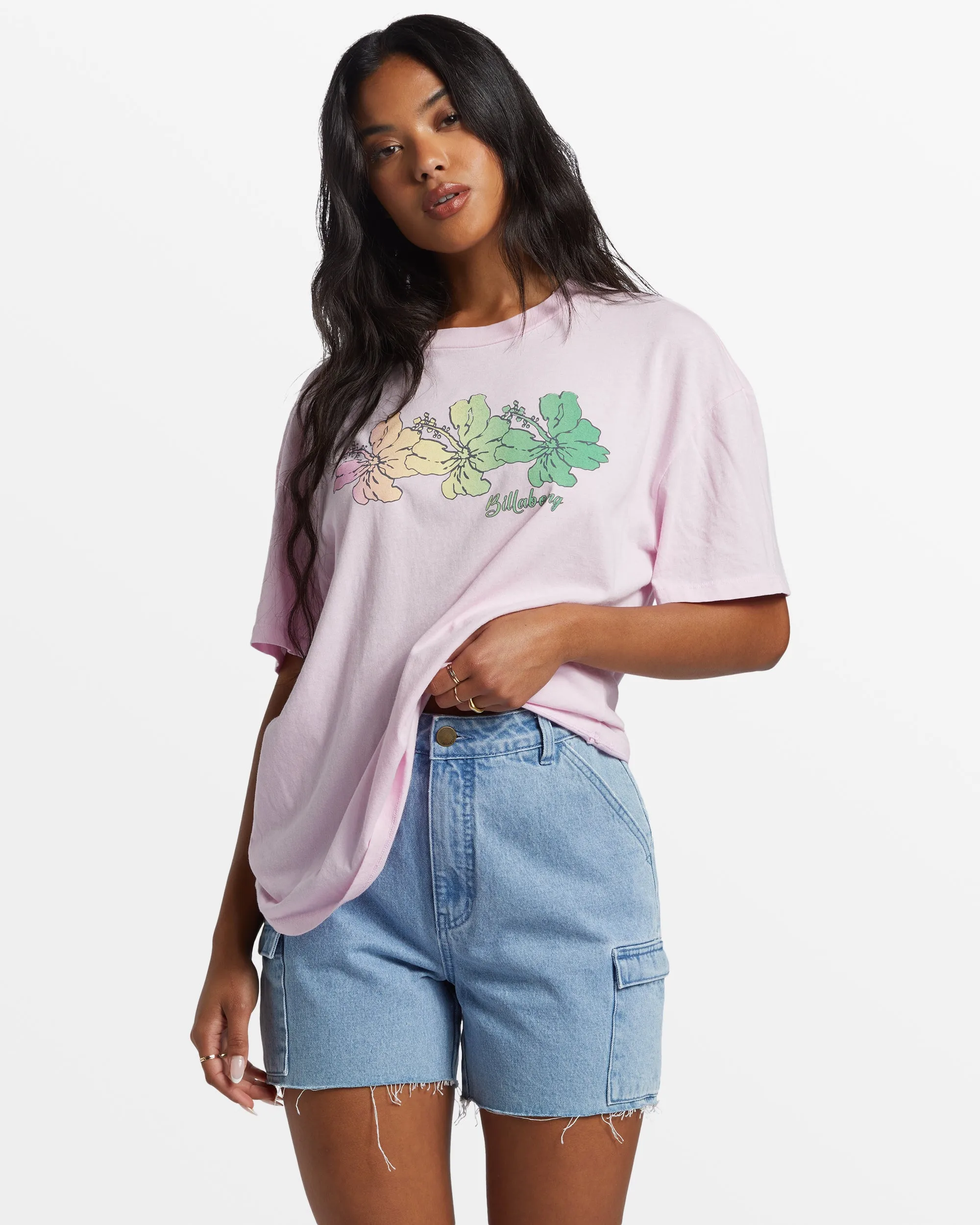 Aloha All Day Oversized T-Shirt - Sweet Pink