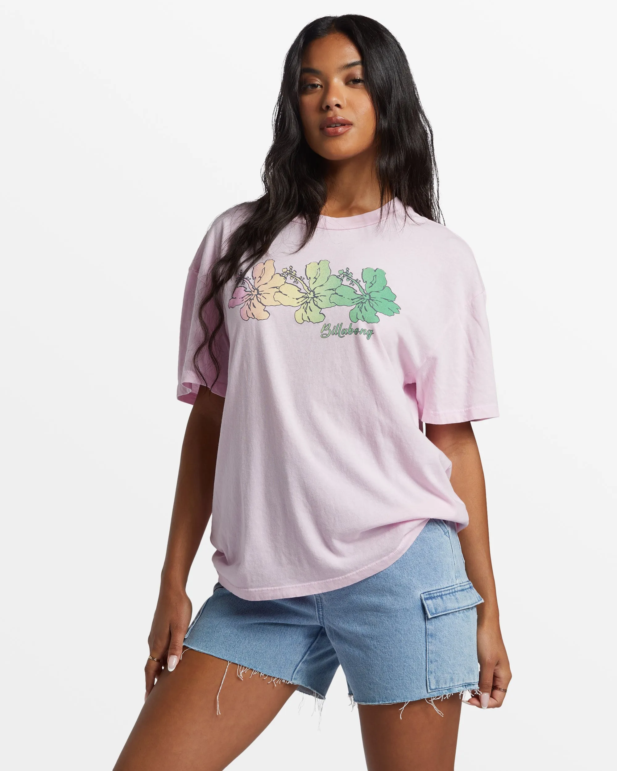 Aloha All Day Oversized T-Shirt - Sweet Pink