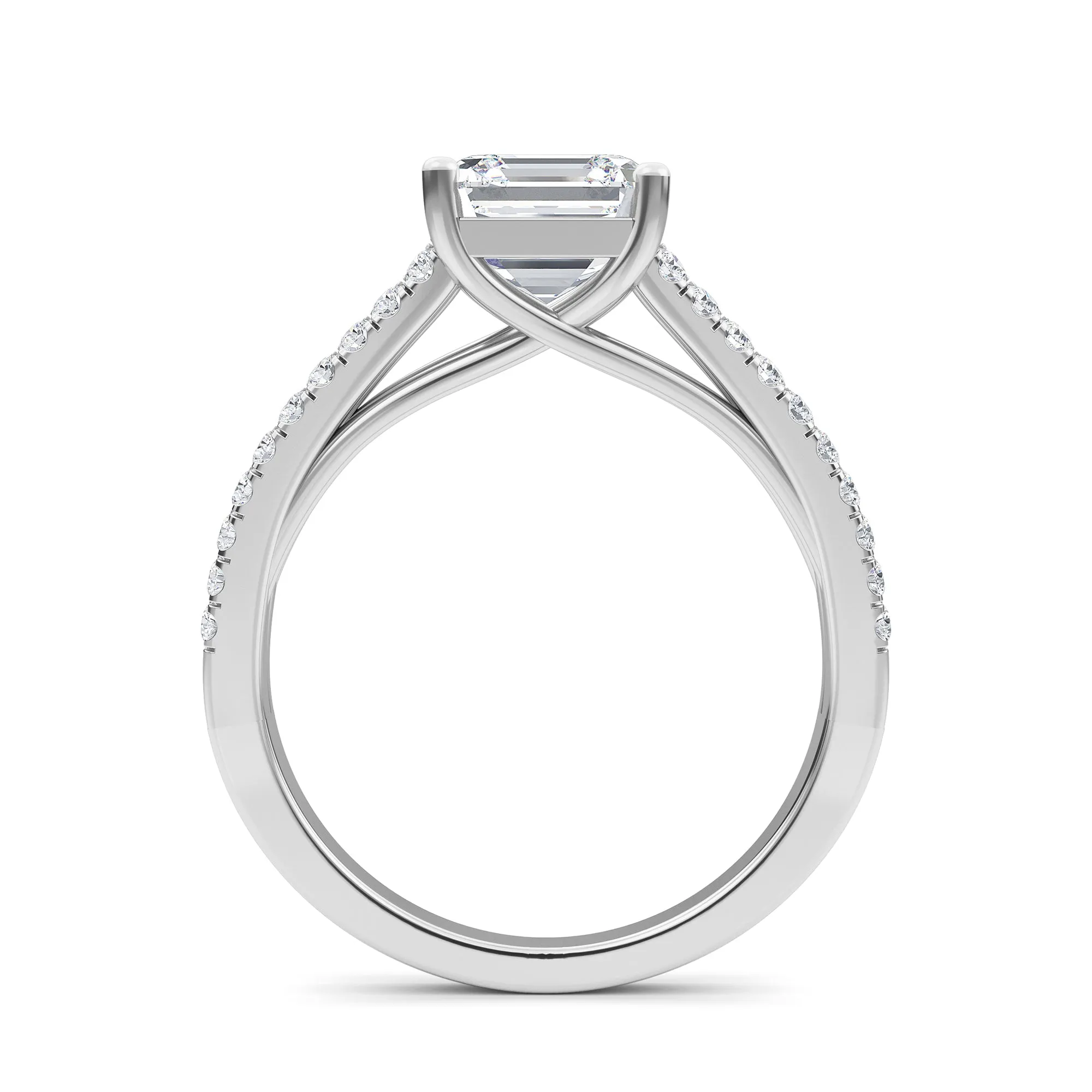 AUTRE - 14k White Gold 2.00ct Lab Grown Diamond Engagement Ring