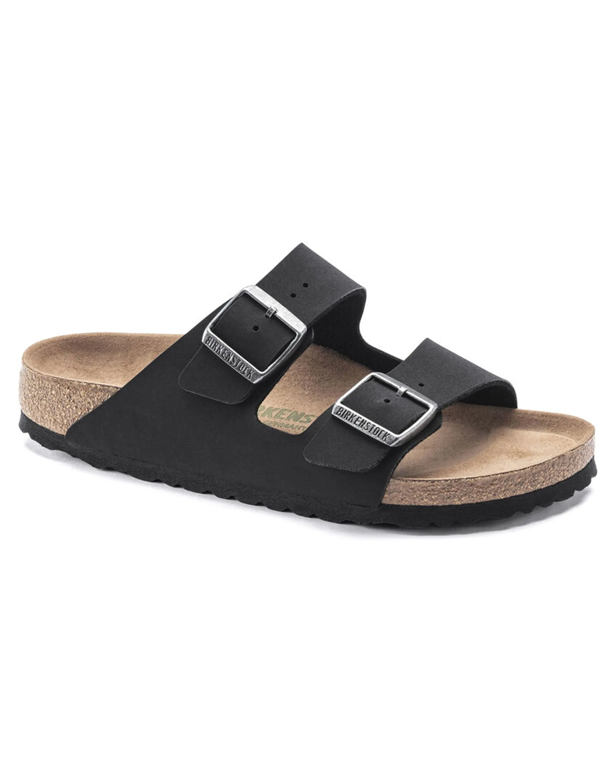 Birkenstock Arizona Earthy Black Vegan Calzata Stretta