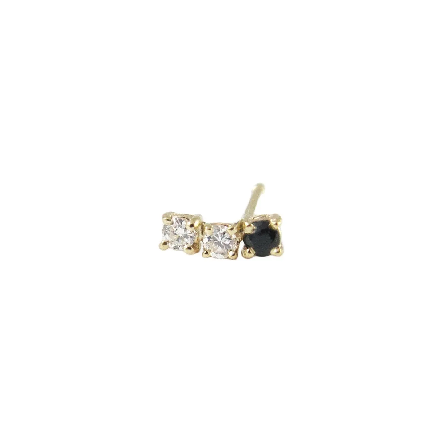 Black Diamond Accent Stud (Single)