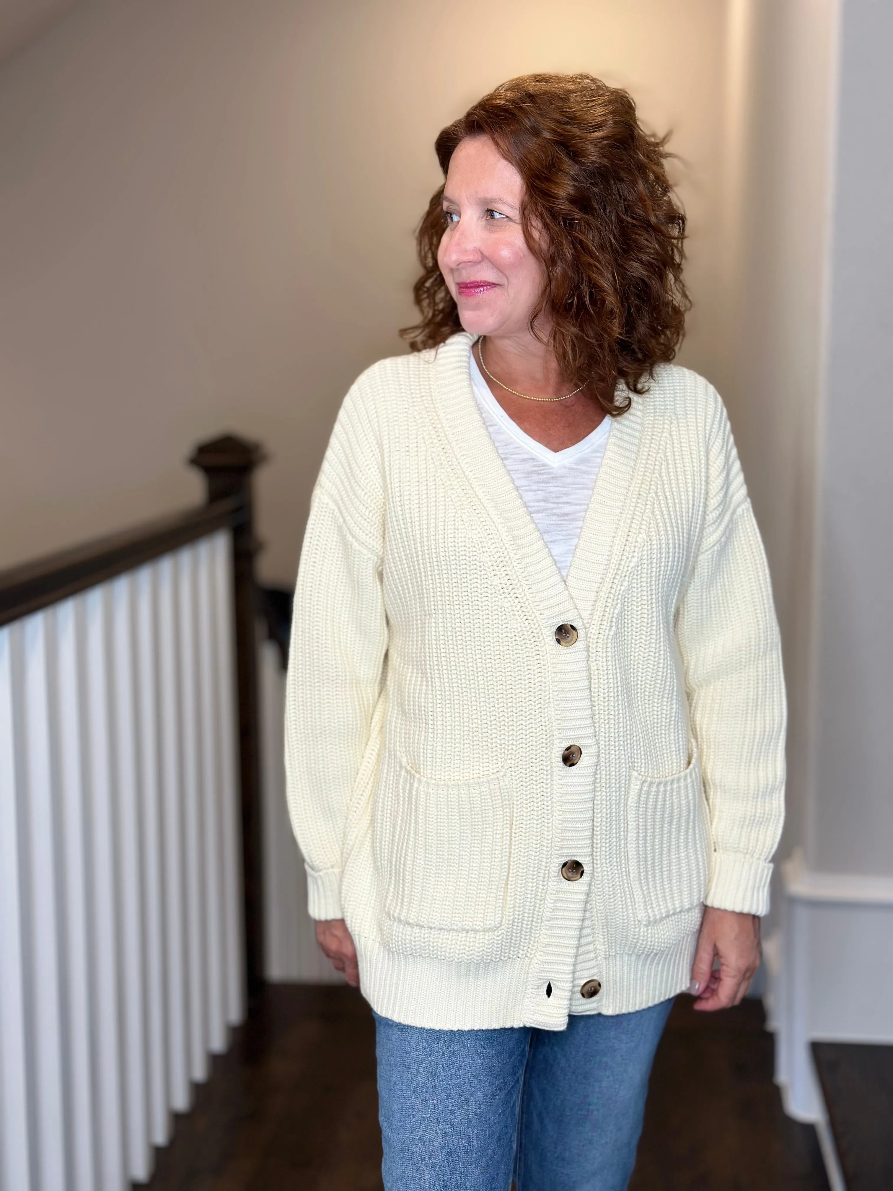 Callahan - The Cardigan in Creme