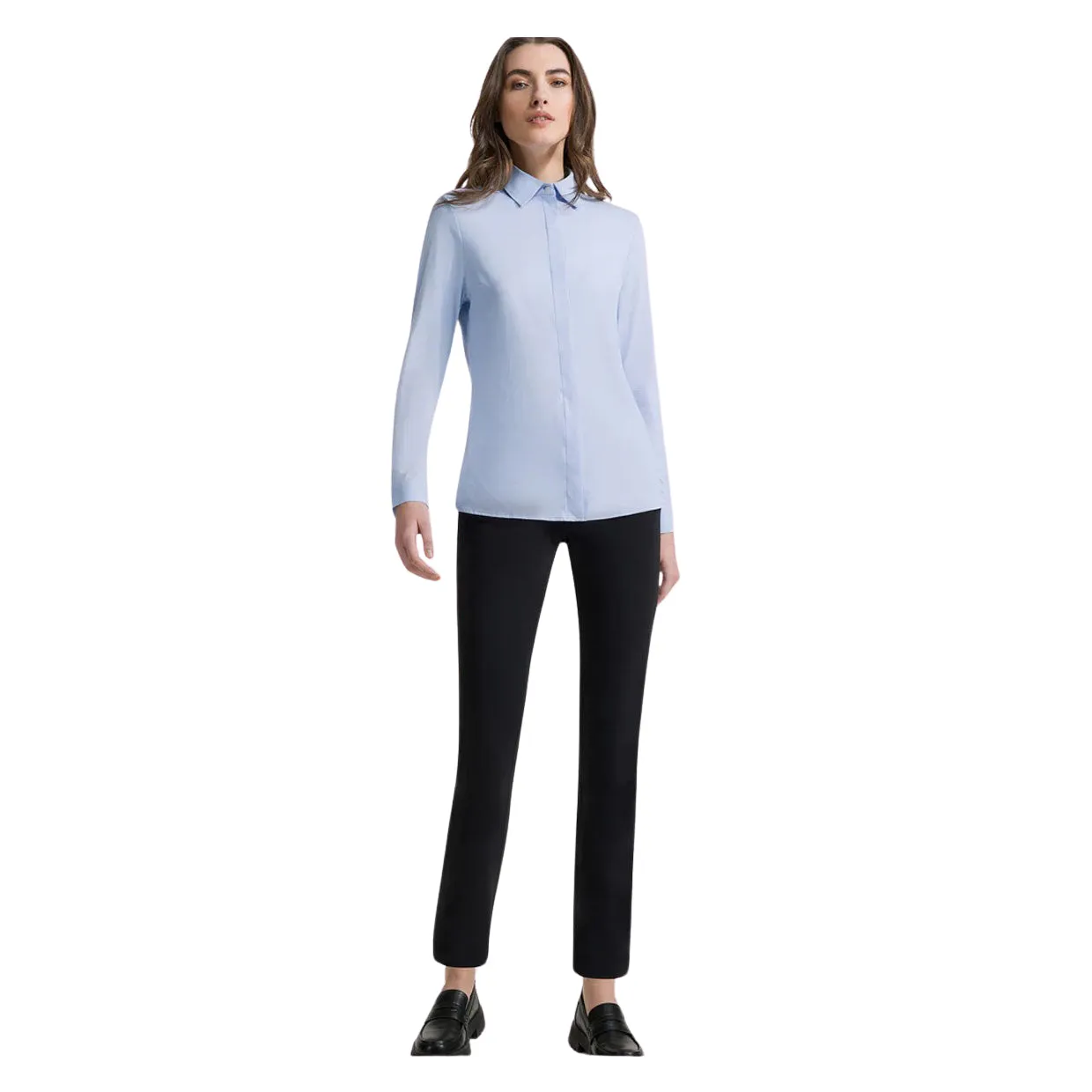 Camicia Donna RRD Oxford Plain Celeste