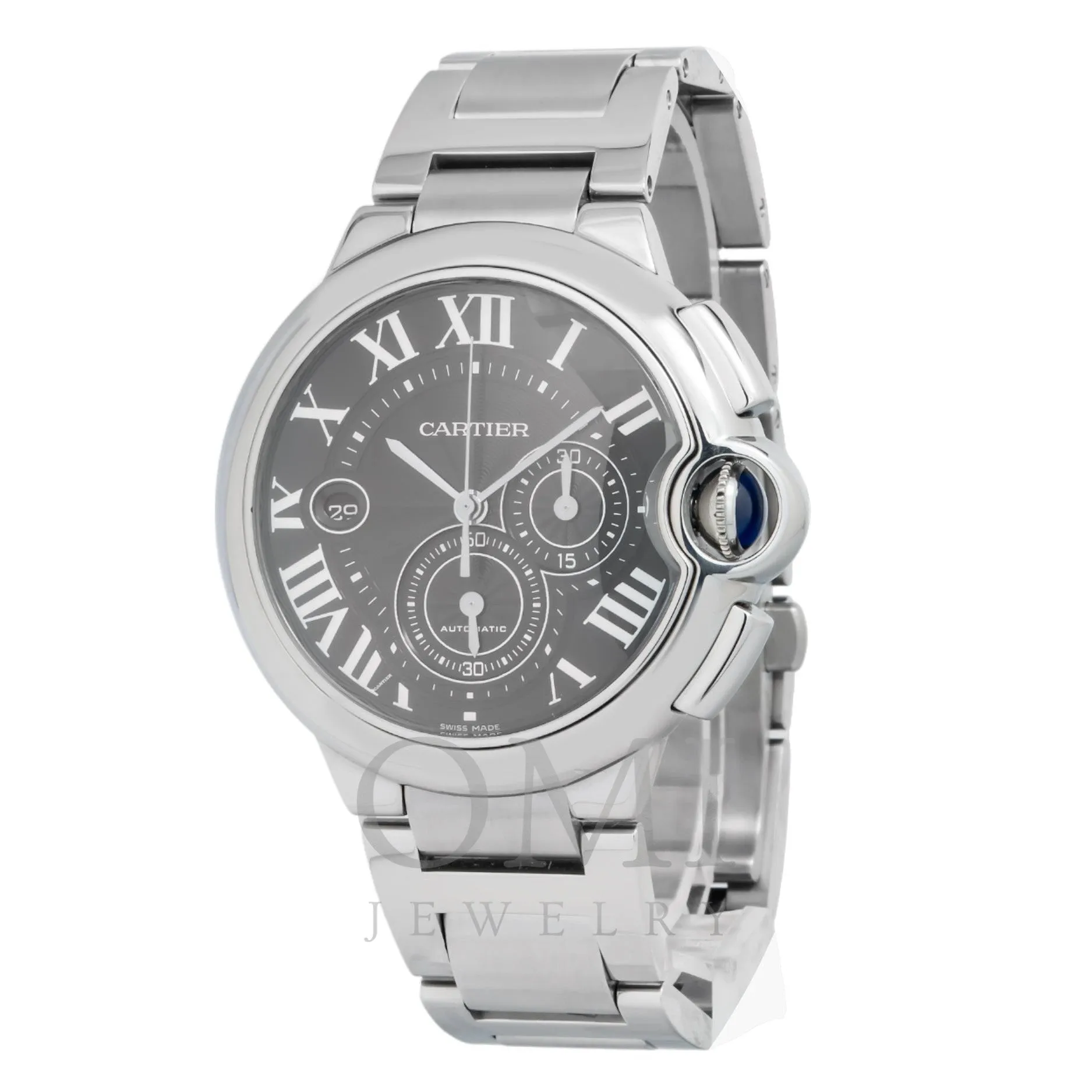 Cartier Ballon Bleu W6920025 Stainless Steel 44MM Black Dial