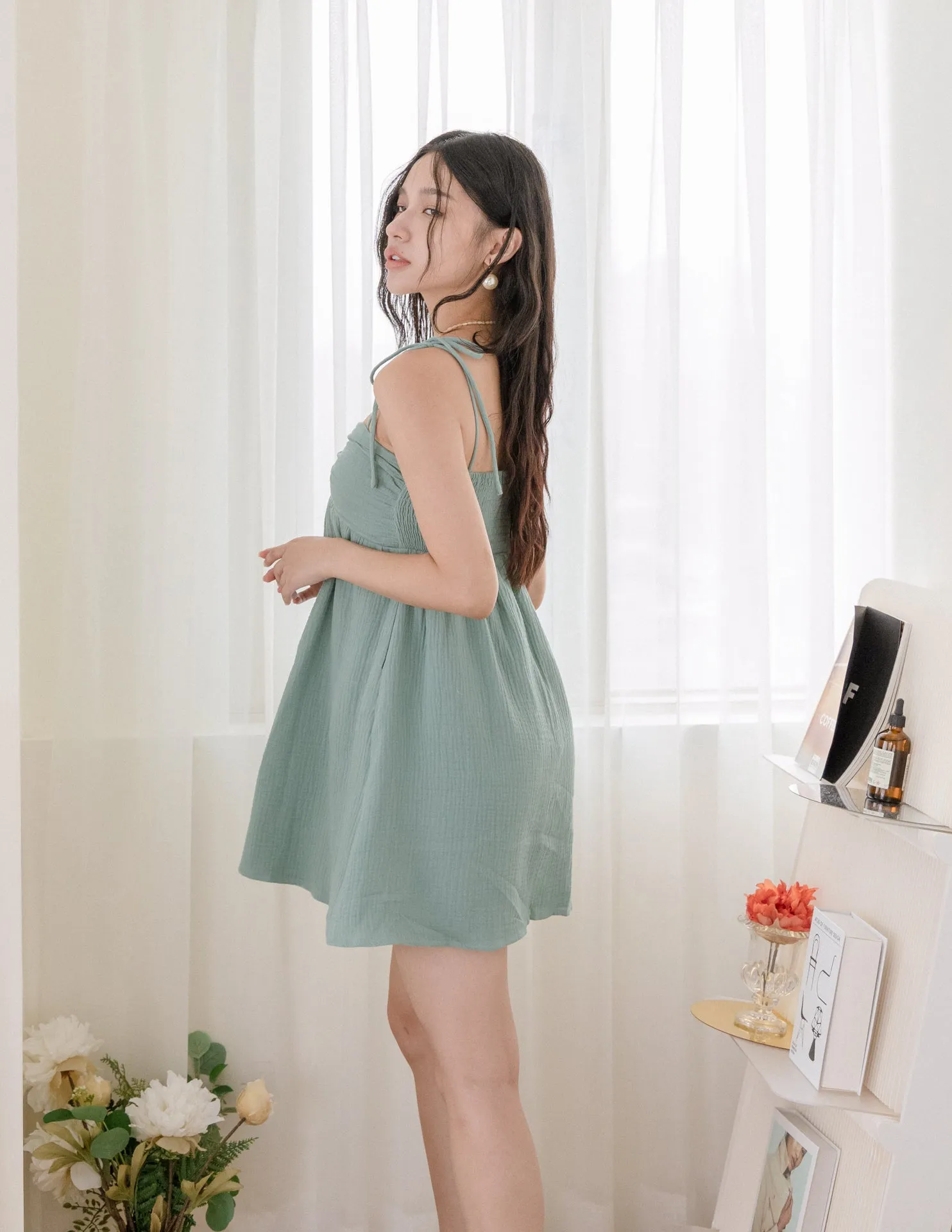 Casey Dress in Seafoam