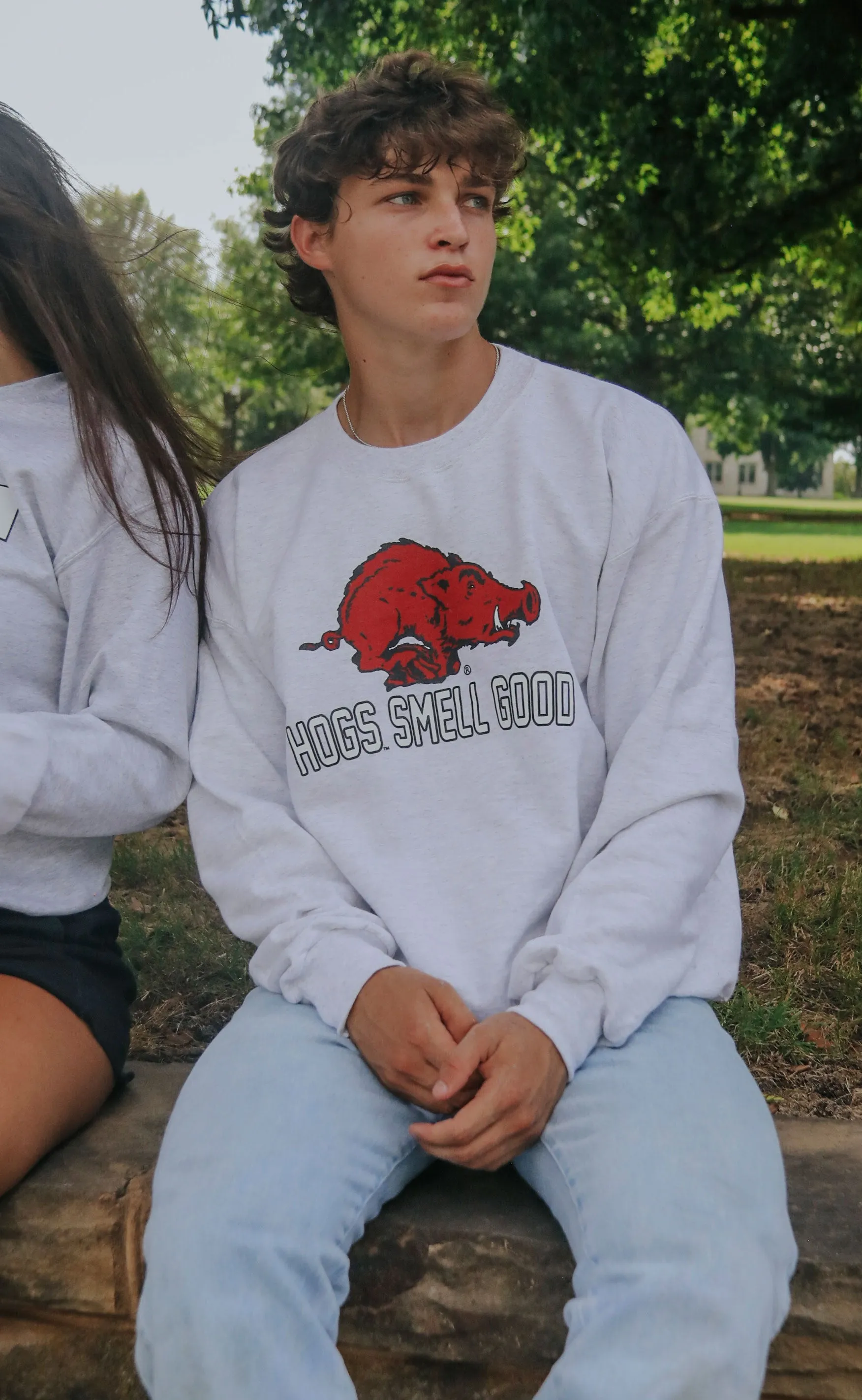 charlie southern: hogs smell good sweatshirt