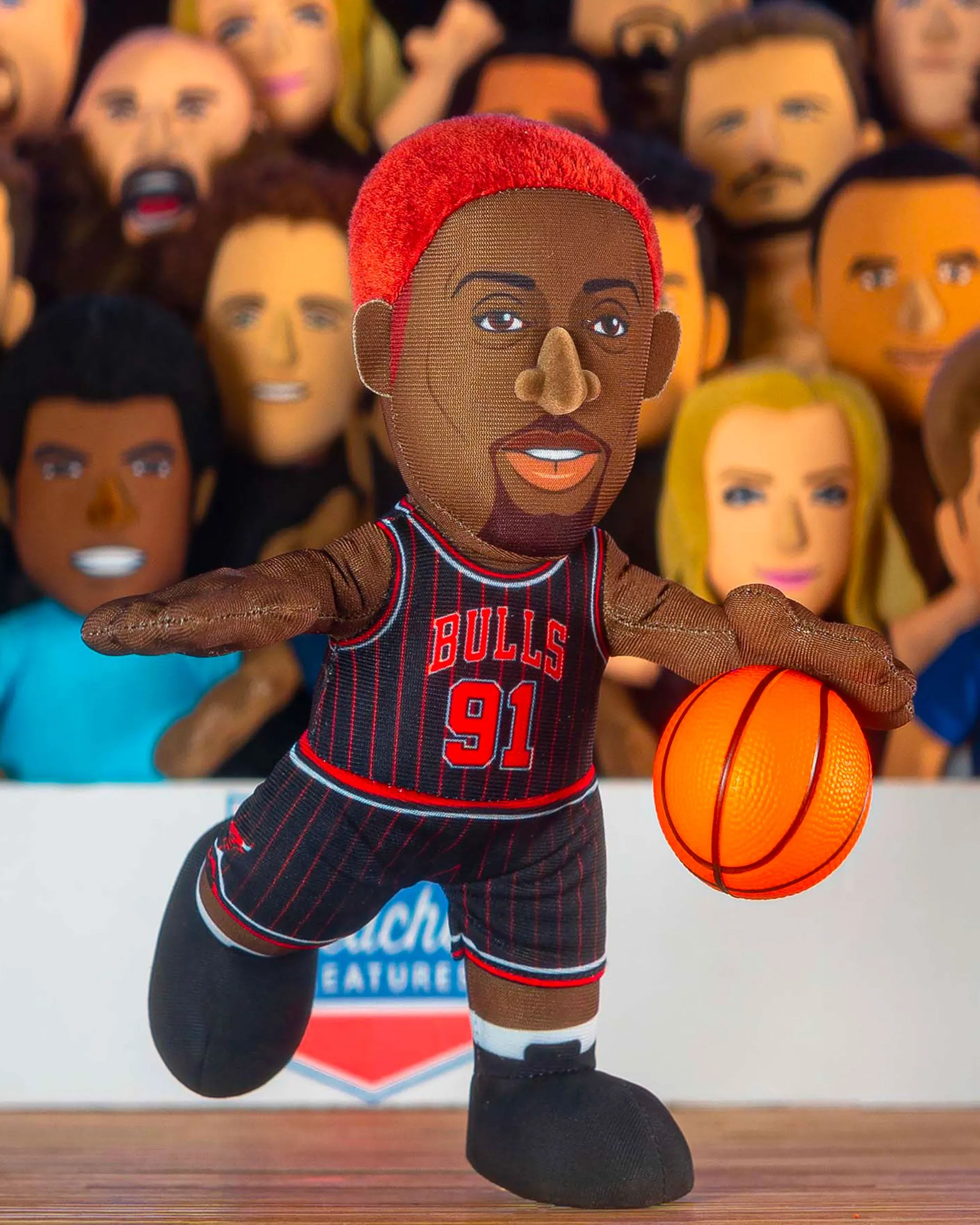 Chicago Bulls Dennis Rodman 10 Plush Figure