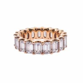 Emerald Cut Diamond Eternity Ring