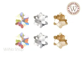 Floral Snowflake Flatback Crystal - 5 pcs (5mm/8mm)