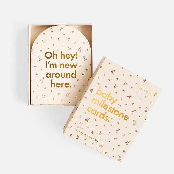 Fox & Fallow Baby Milestone Card Set BRODERIE