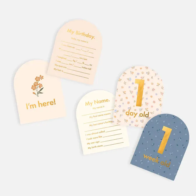 Fox & Fallow Baby Milestone Card Set BRODERIE