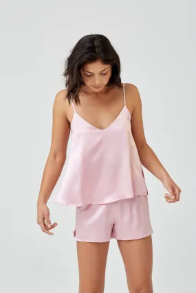 Francesca Pale Pink Silk Camisole