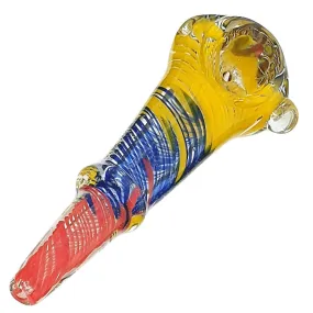 Glass smoking spoon pipe