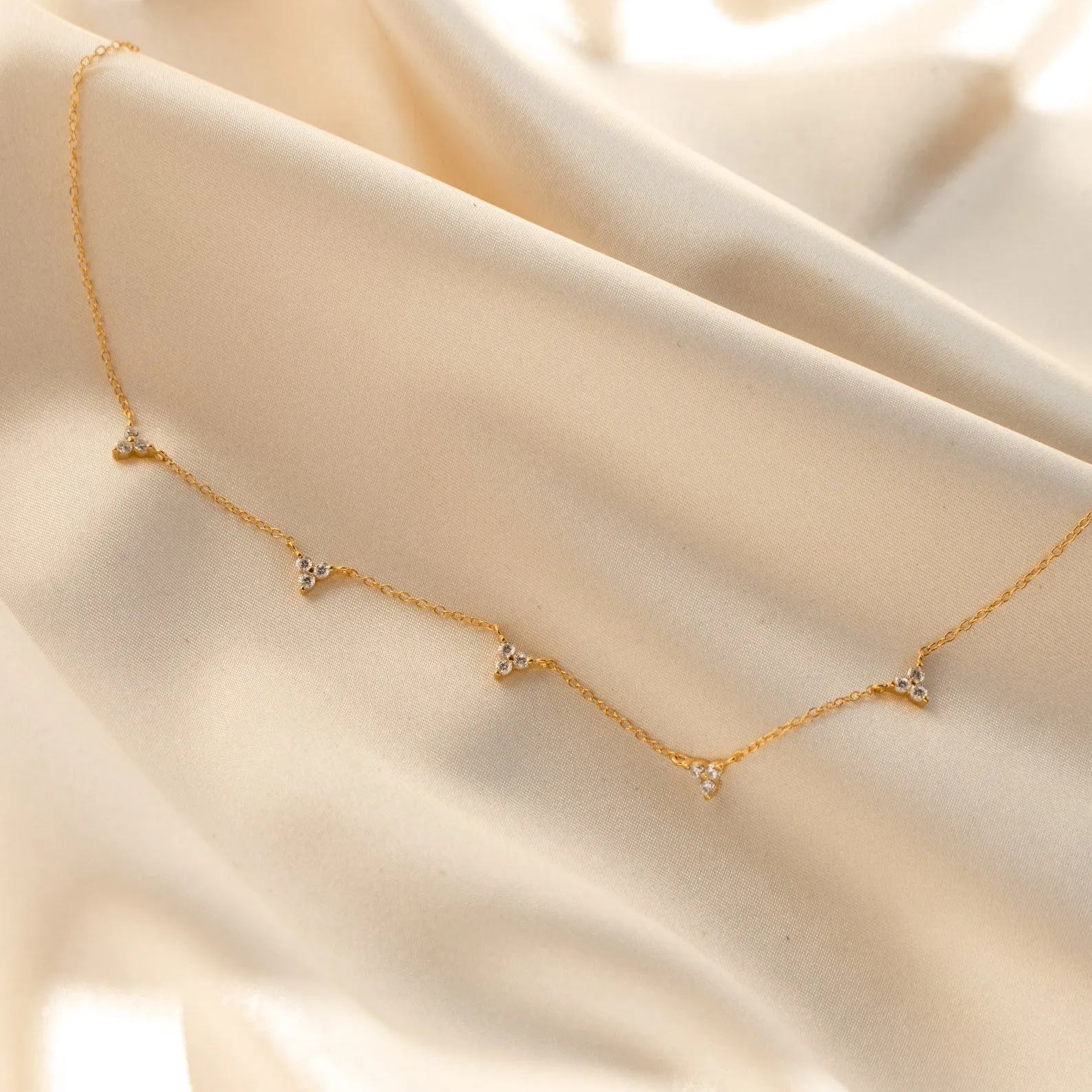 Hana Diamond Station Necklace