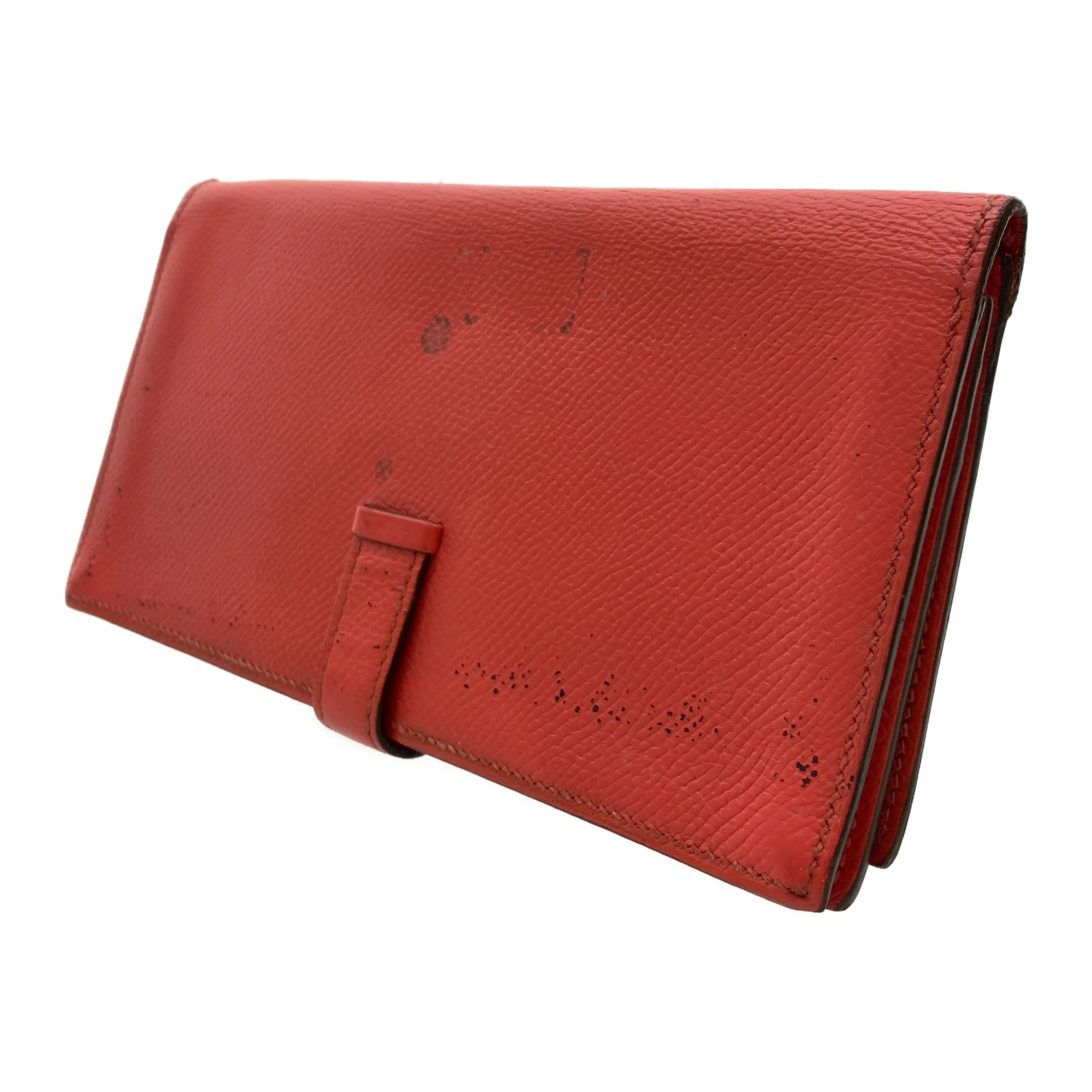 #HERMES/Long Wallet/PNK/Leather