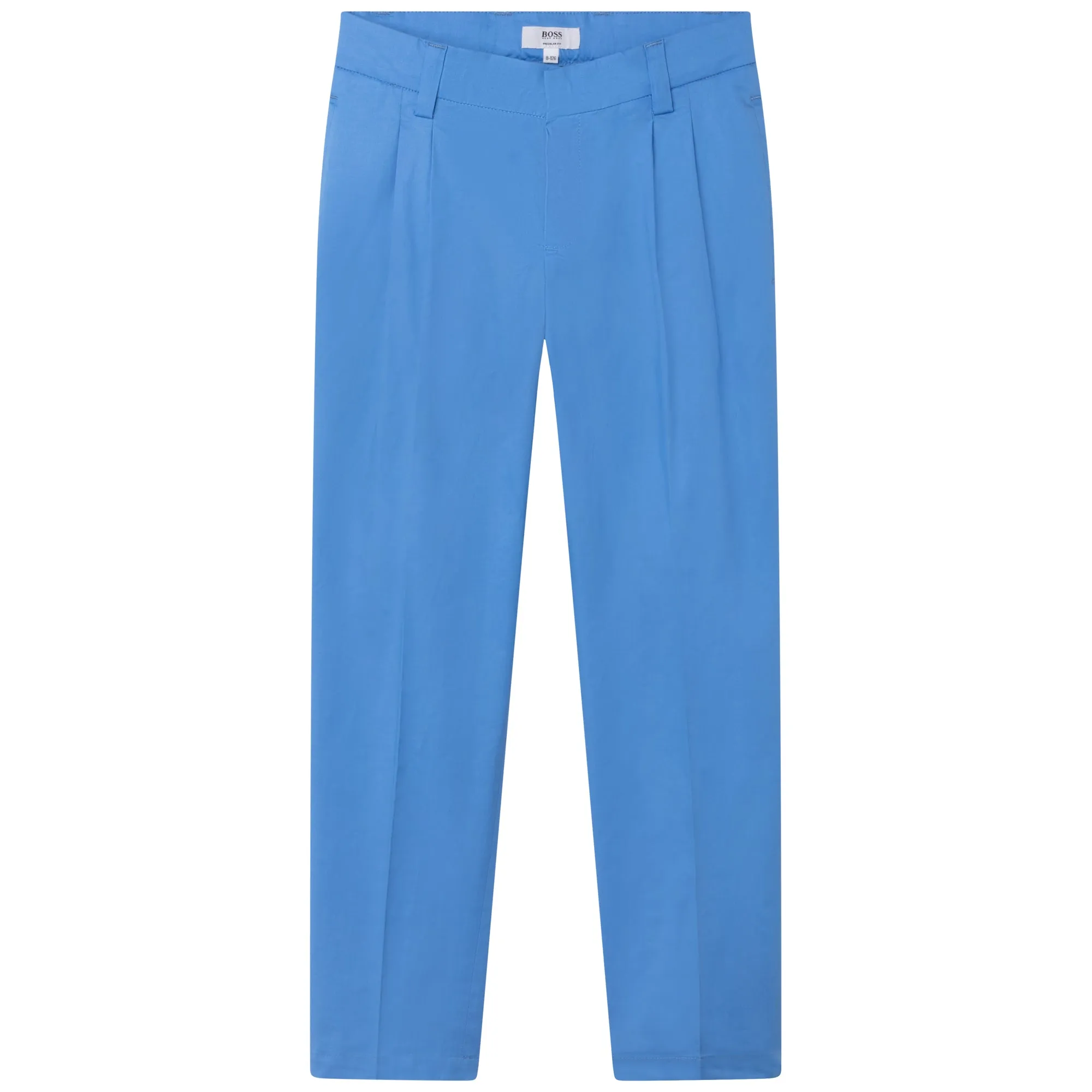 Hugo Boss Boys Cotton Dress Pants_ Pale Blue J24779-784