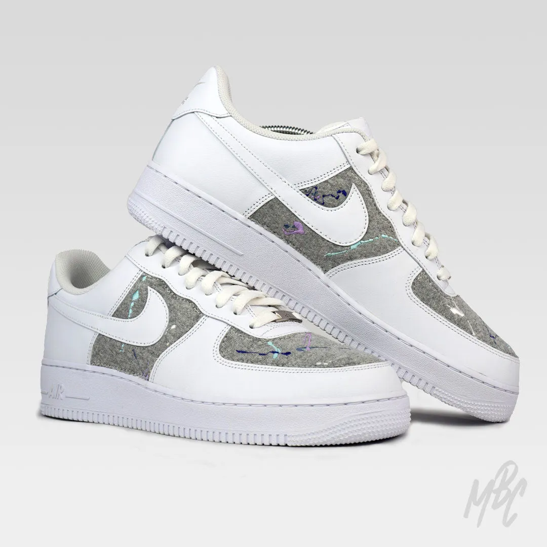 Jogger Paint Splat Embroidery - Air Force 1 Custom