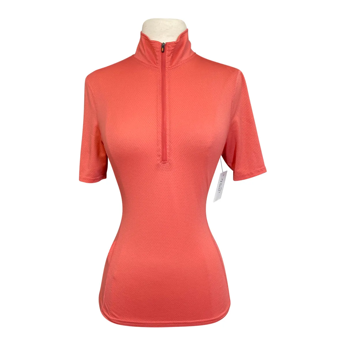 Kerrits 'Ice Fil Lite' Short Sleeve Shirt in Coral - Women's XS