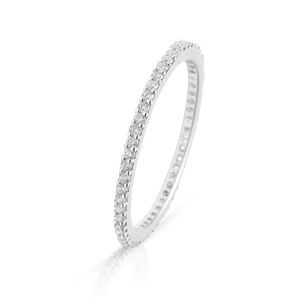 Lajoux Eternity Diamond Ring White Gold