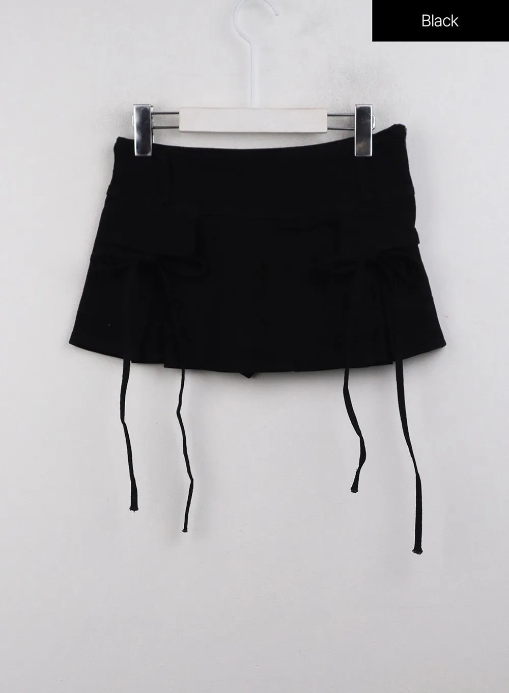 Low Waist Denim Cargo Mini Skirt CJ412