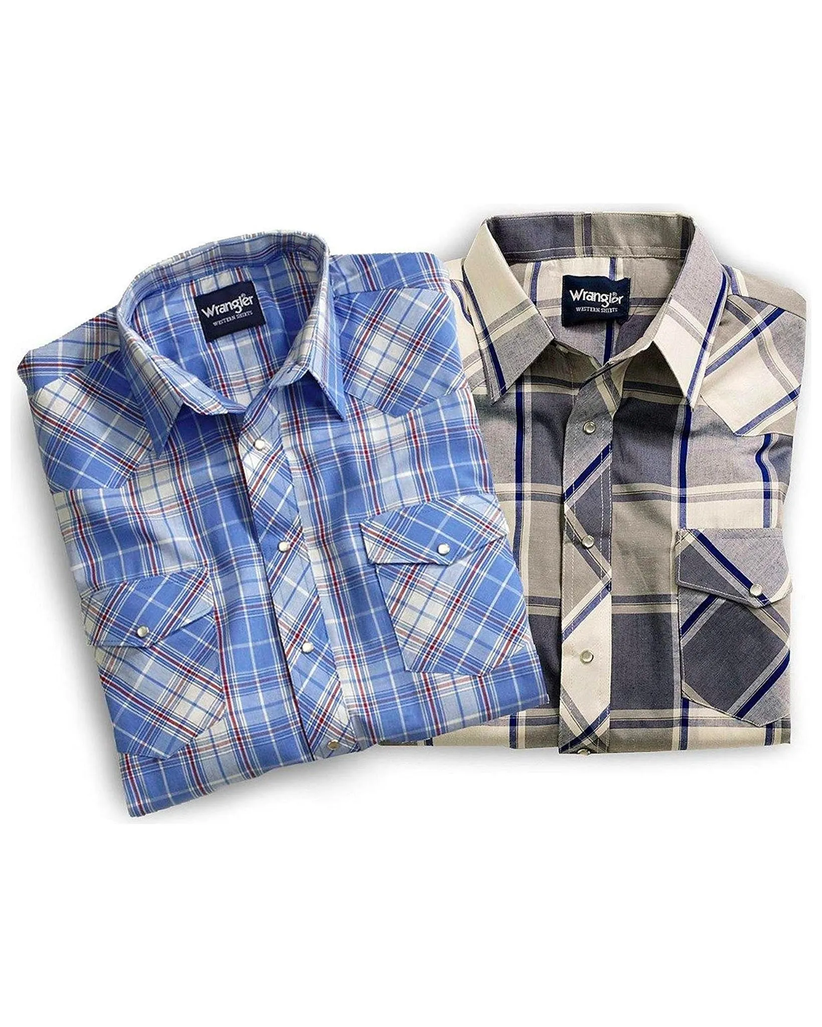 Men's Assorted Plaid Western Short Sleeve Shirts