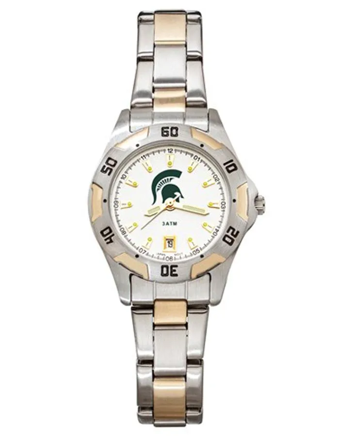 Michigan State University All Pro Womens Watch - Gold and Silver Tone - Bracelet