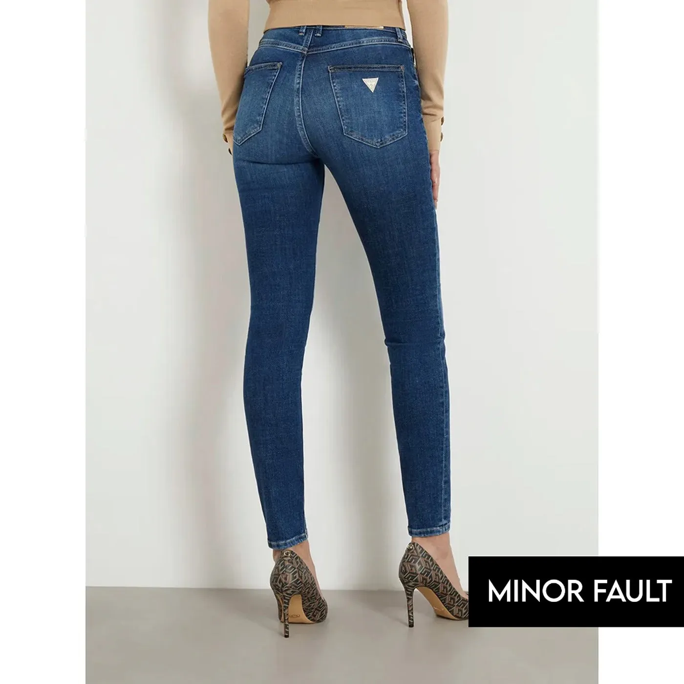 (Minor Fault) High Rise Blue Skinny Jeans