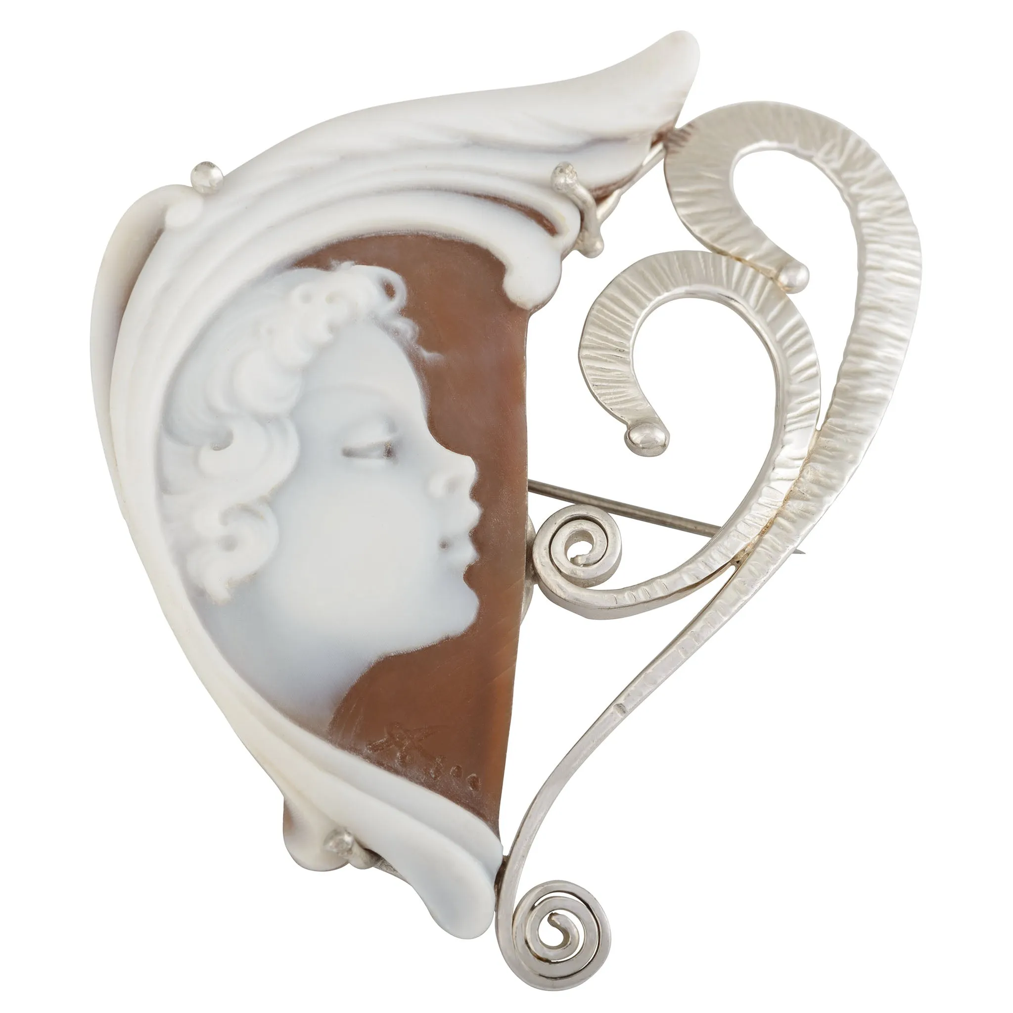 My Angel Heart Cameo Pin & Pendant