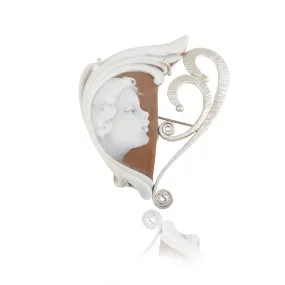 My Angel Heart Cameo Pin & Pendant