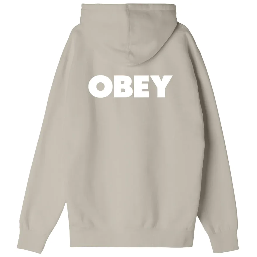 Obey men's hoodie Bold 112842349 silver grey