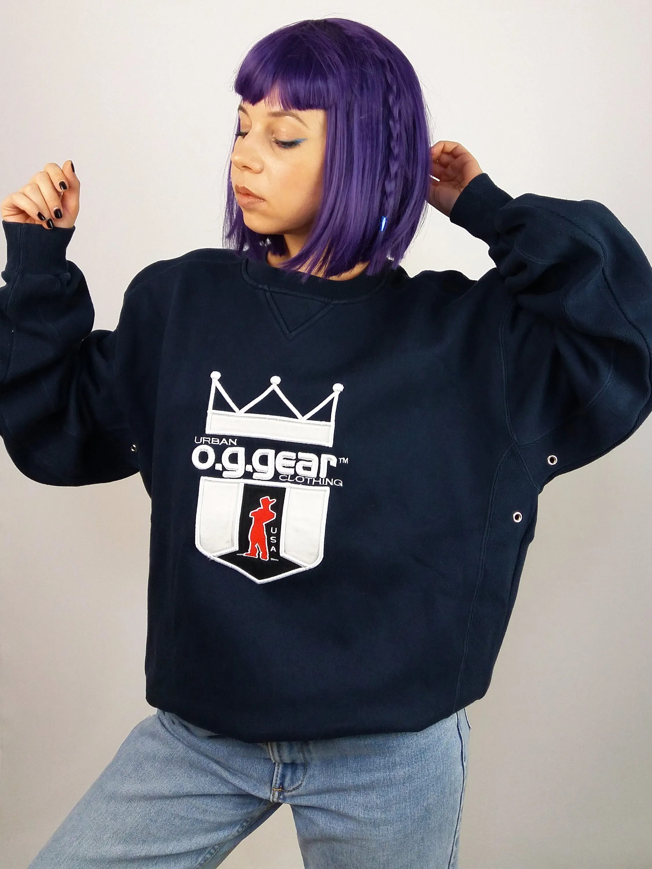 O.G. GEAR 90's Hip Hop Sweatshirt - size M