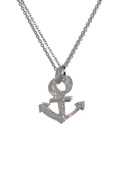 Oster Collection Diamond Anchor Pendant