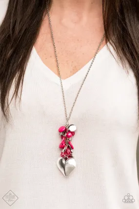 Paparazzi Accessories - Beach Buzz Fashion Fix Pink Necklace February 2020