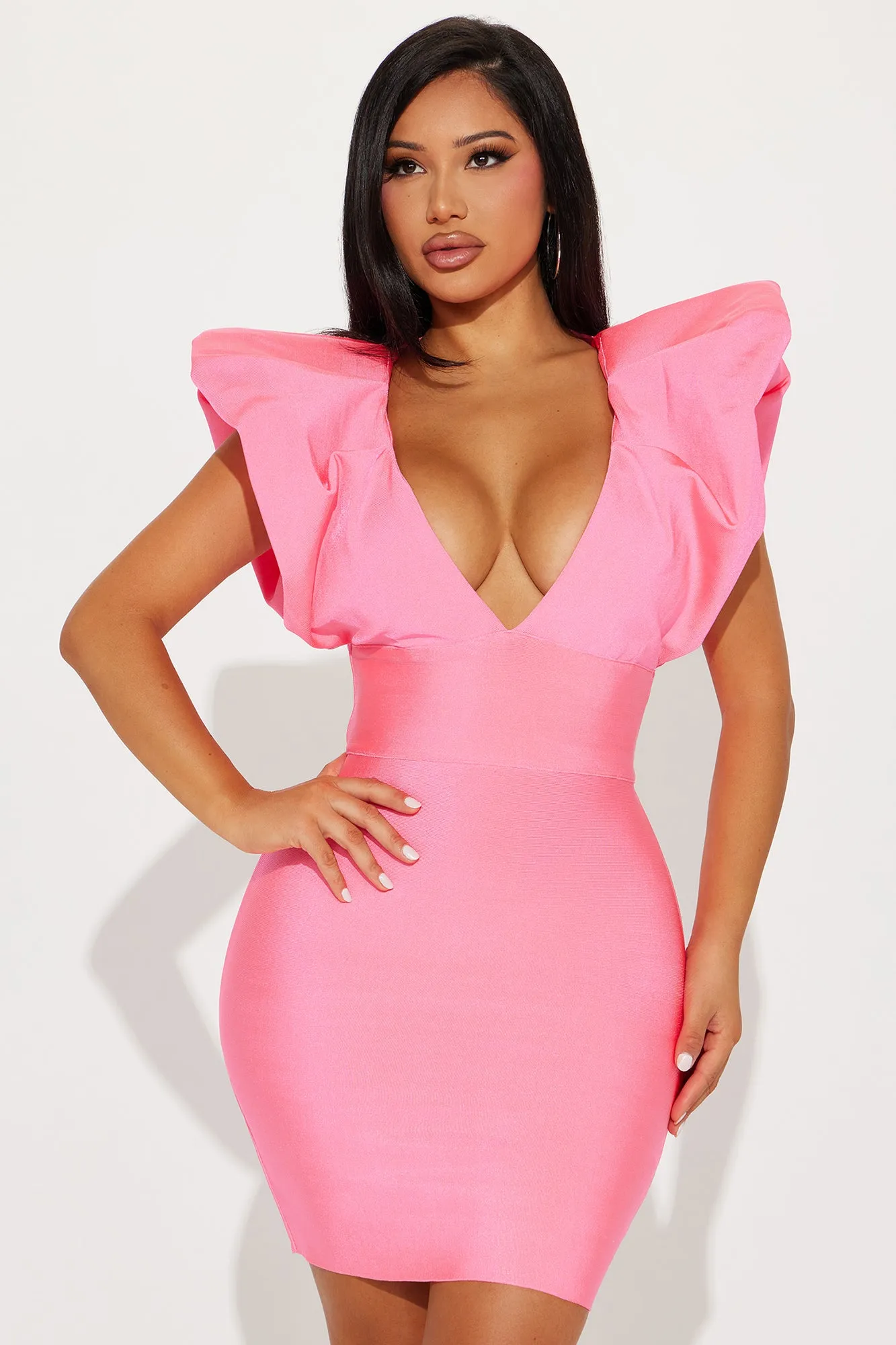 Penelope Bandage Mini Dress - Pink