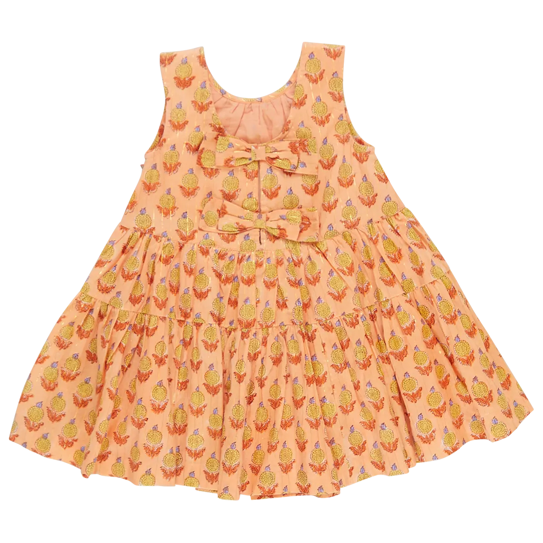 Pink Chicken Eloise Dress - Orange Dalhia