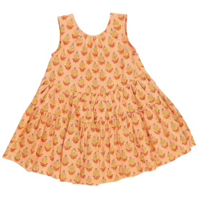 Pink Chicken Eloise Dress - Orange Dalhia