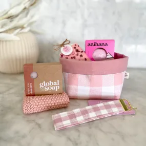 Pink Gingham & Raspberry Gift Box