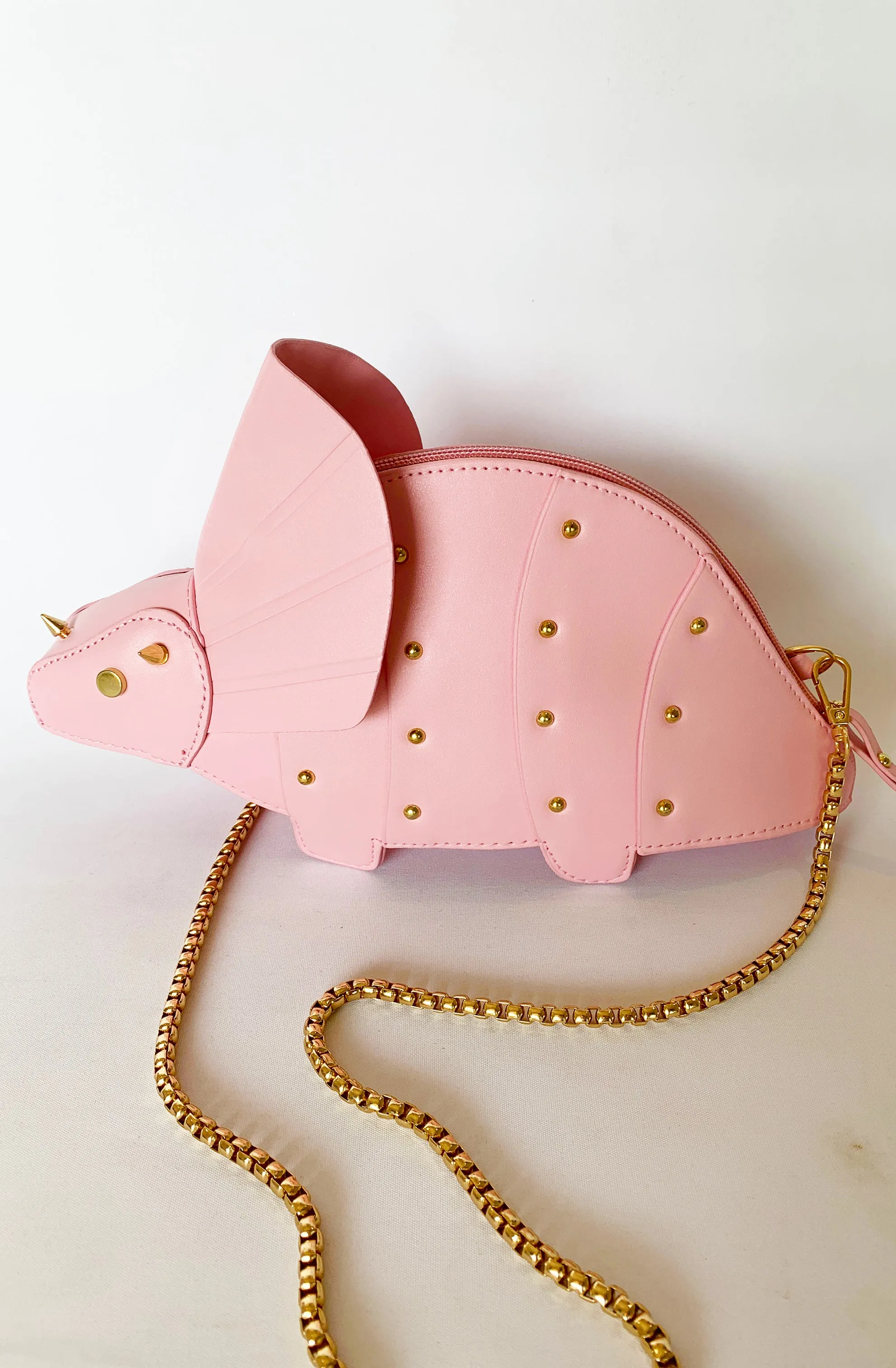 Pink Triceratops handbag