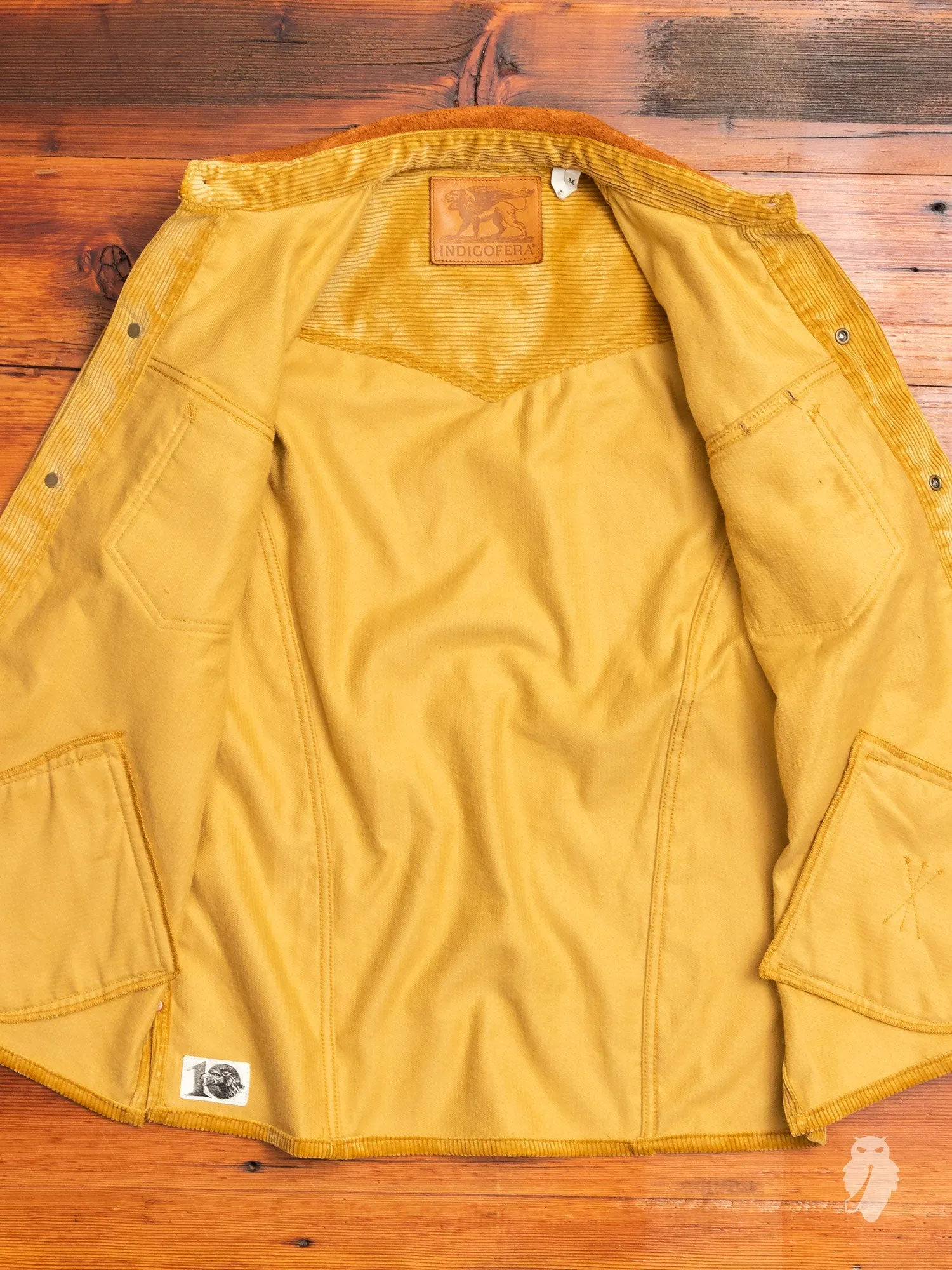 "Eagle Rising" Corduroy Jacket in California Gold