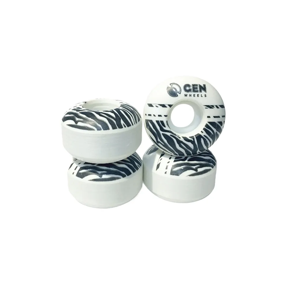 Ruedas Gen Zebra 53mm 100A Blanca