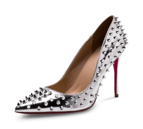 Spikes Pink Sole High Heel Pumps