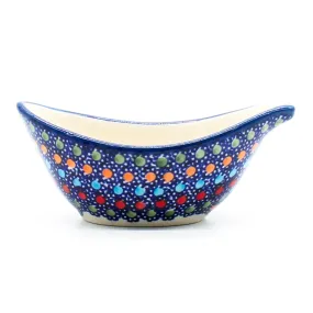 Spout Bowl in Multi-Colored Dots