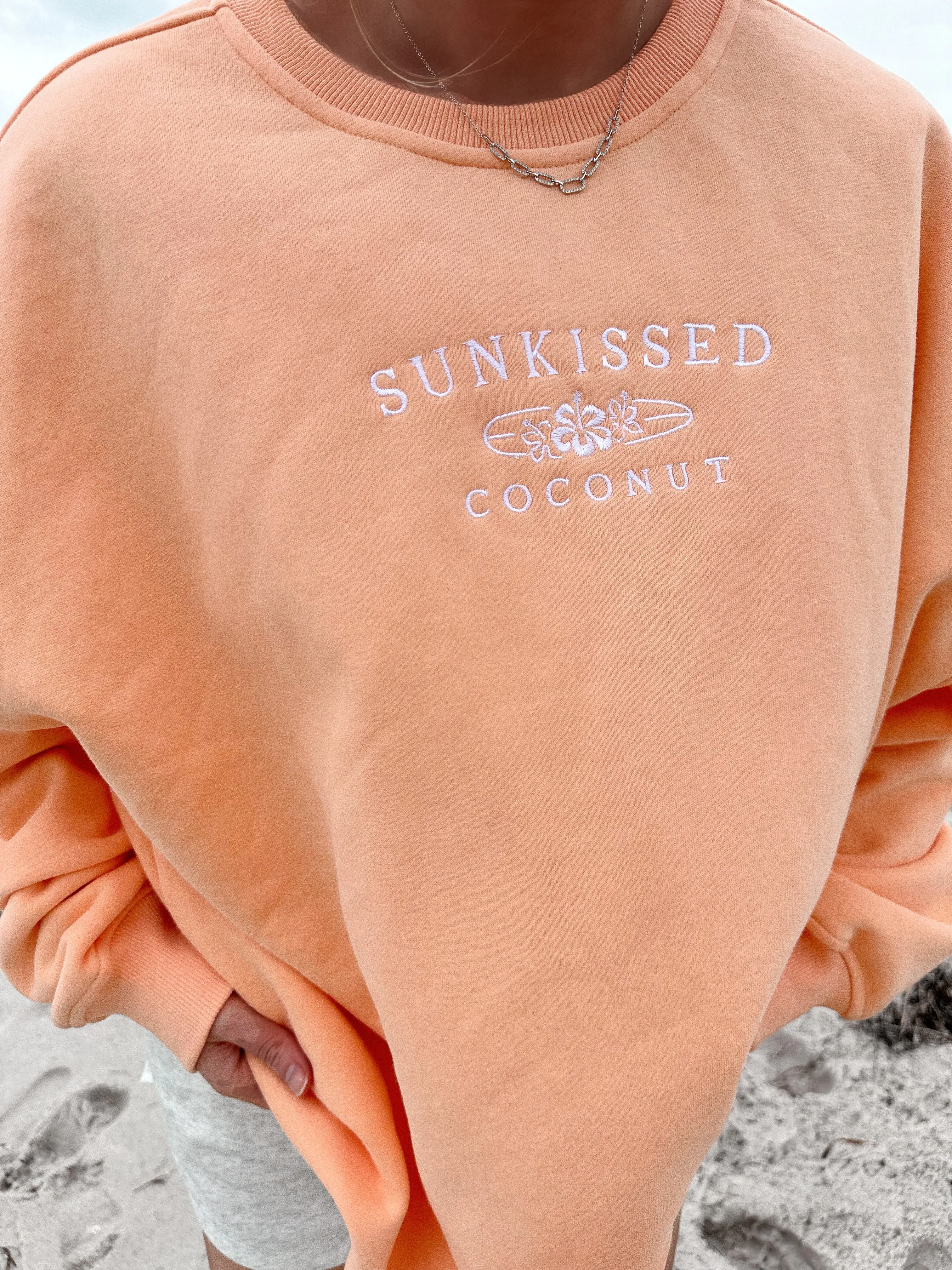 Sunkissedcoconut Embroider Sweatshirt