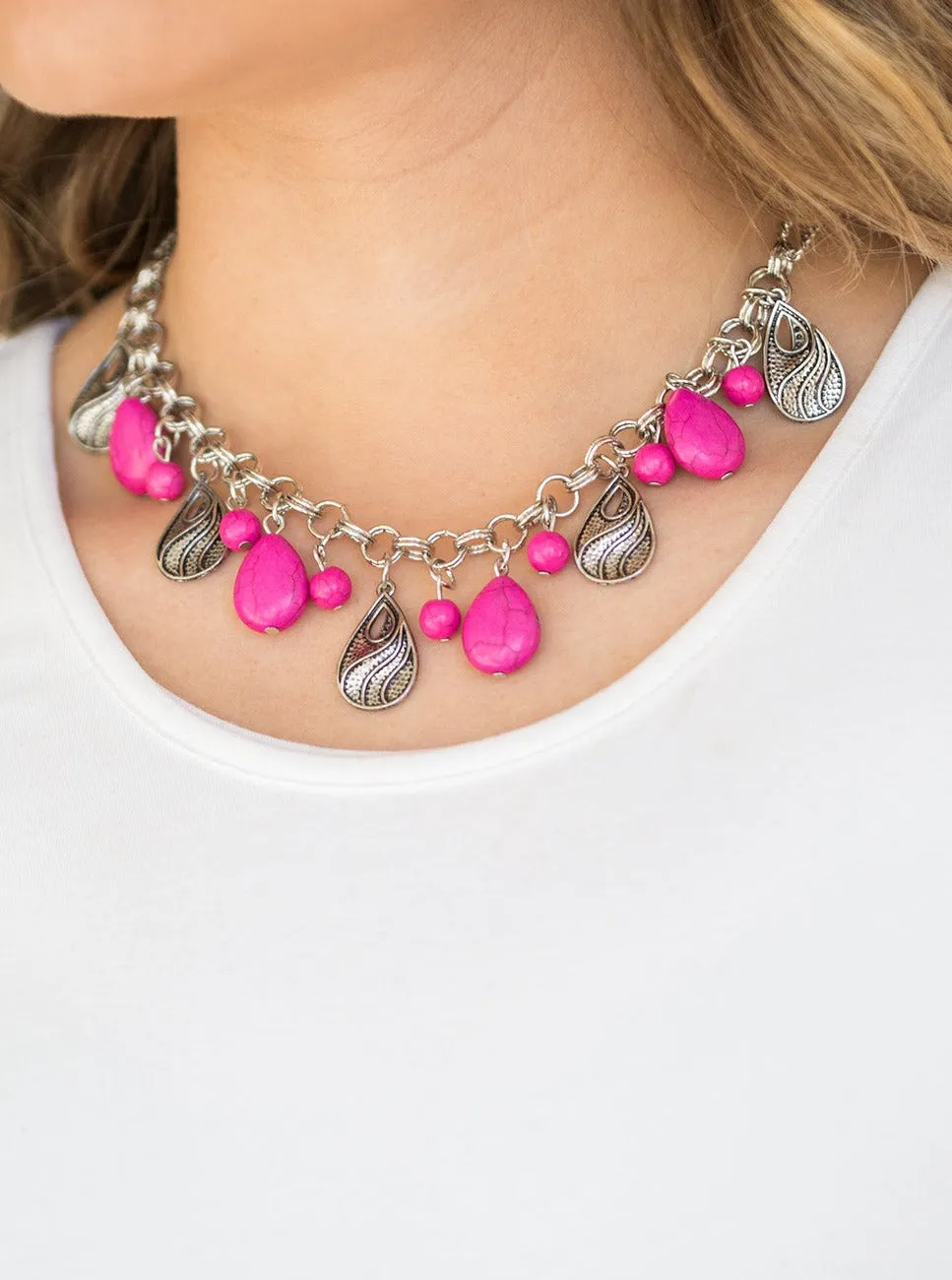  Terra Tranquility Pink Necklace Set